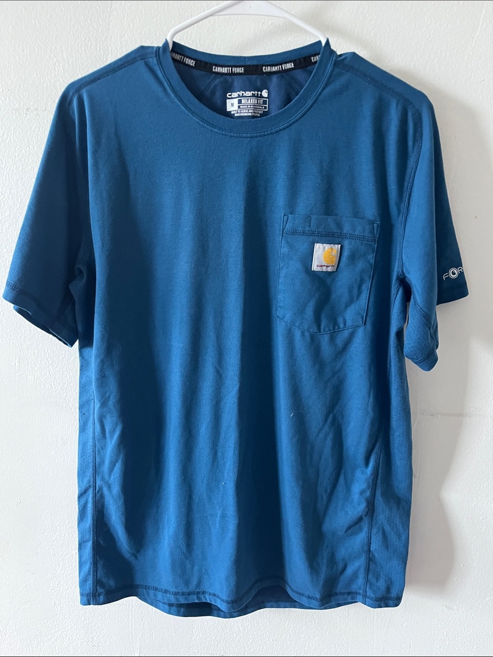 Carhartt Teal Blue Short-Sleeve Pocket Tee